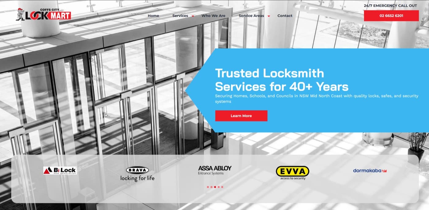 Coffs City Lockmart locksmith website