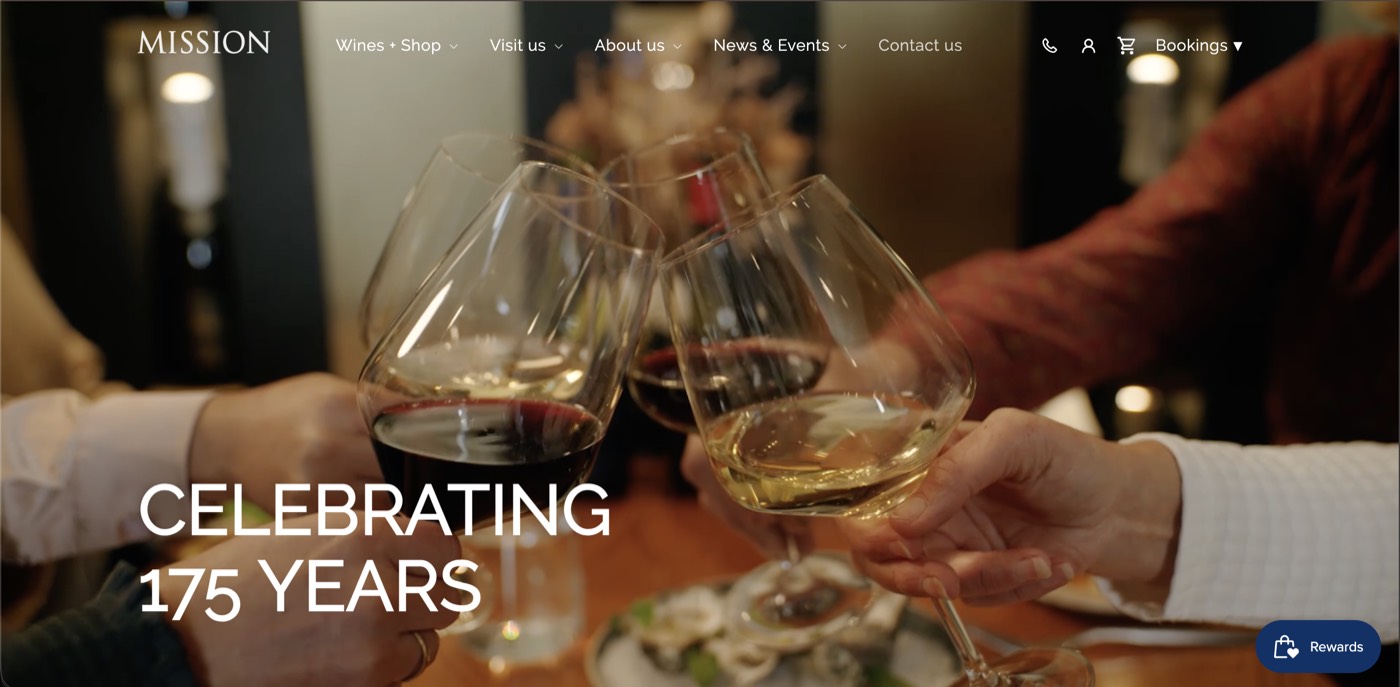 Mission Estate website