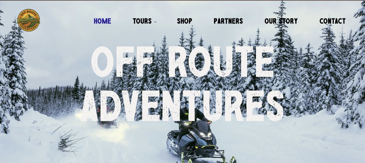 Off Route Adventures website