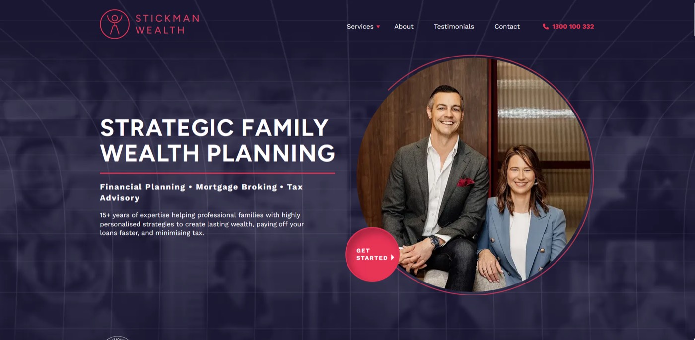 Stickman Wealth website